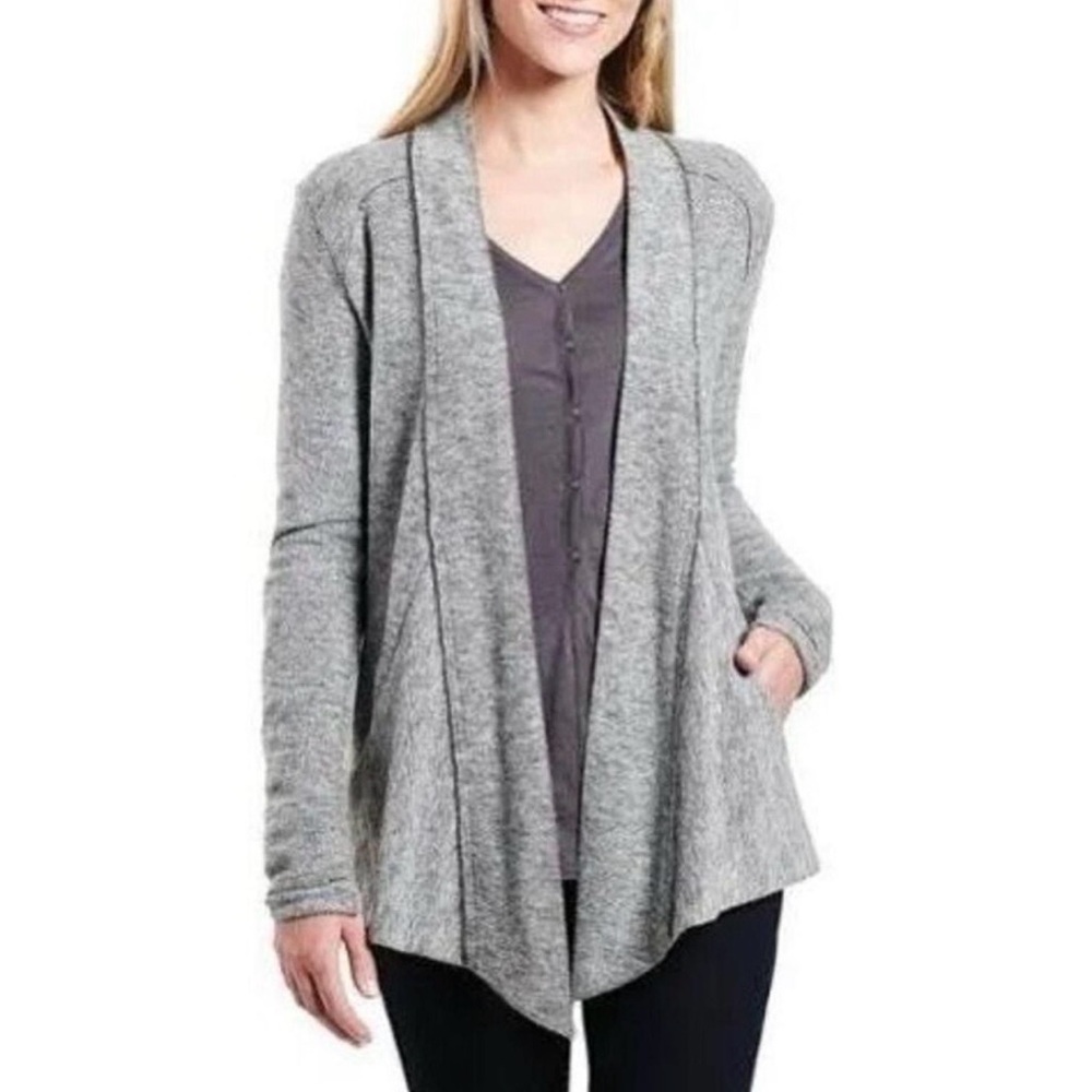 Kuhl Nova wrap open cardigan wool blend